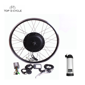 Directly factory supply electric bicycle hub motor kit with bottle battery